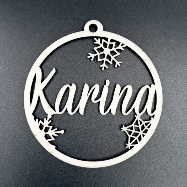 glob de Craciun personalizabil cu nume